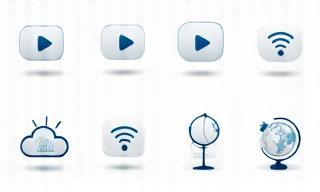 Ícones de streaming